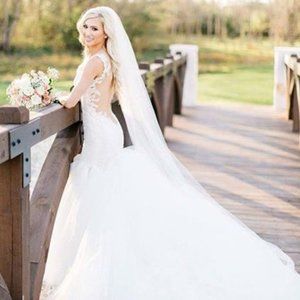 New Tier Drop Cathedral Wedding Veil